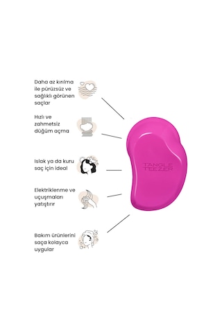Tangle Teezer Original Detangling Brush Fine & Fragile Berry Bright Saç Fırçası