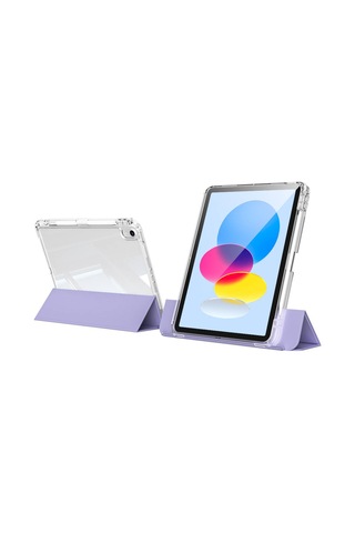 Apple Uyumlu iPad 10.9 2022 10.nesil Kılıf Magnetik Ayrılabilen Airbagli Zore Sliding Tablet Kılıfı