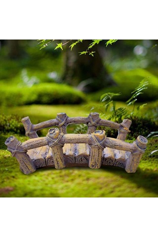 Homyl Minyatür Köprü Balık Tankı Süs Bonsai Ev Dekorasyonu