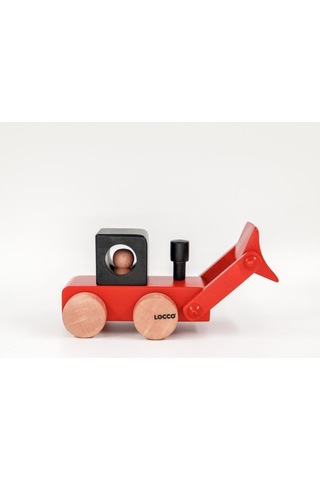 Ahşap Dozer Kırmızı