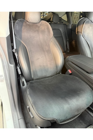 Tesla Model Y Legacy / Model 3 Uyumlu Siyah Ön Koltuk Minderi 2'li Set 2 Parça Minder