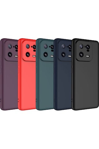 Xiaomi Mi 13 Pro Kılıf Zore Mara Lansman Kapak Kırmızı