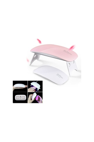 Taşınabilir Mini 6w Uv Led Lam Lamp Ona Coly Kurutucu Ev Kullanım 45s/60s Zamanlayıcı Ayar Jel Tırnak Makinesi Güzellik Aracı