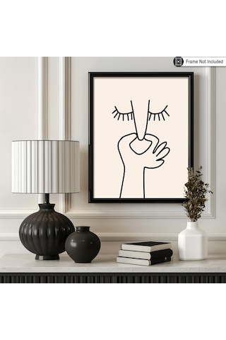 Ahşap Çerçeve-tuvalet Banyo Tablo-duvar Dekorasyonu-banyo Duvar Çerçeve 20 X 25 Cm Beyaz - Siyah