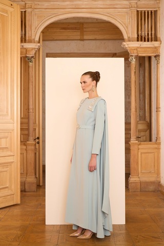 Senna Jewel Dress Mint Yeşil