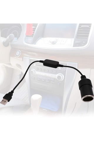 Honmex Araç Usb 5v'den 12v'ye Çevirici Kablosu - Gps, Dash Cam Ve Elektronik Köpek İçin 35cm, 2 Adet