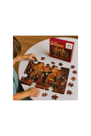 Orkestra Mini Puzzle 40 Parça 3-7 Yaş Eğitici Çocuk Puzzle Yapboz