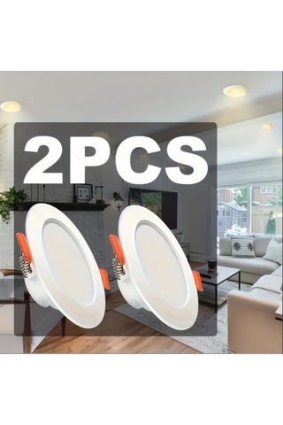 Fastbuy Görünmez 6w Ahşap Tavan Lambası, 2 Adet, Oturma-yatak-duş Odası İçin Ahşap