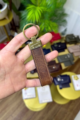 Taba Hakiki Deri Premium Anahtarlık Kişiye Özel İsim Baskılı