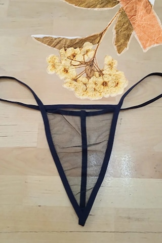 Anastasia String Tanga Tül Külot - Siyah Ans110 Siyah