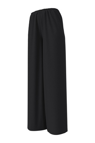 Calvin Klein Kadın Siyah Geniş Paçalı Pantolon-13584 Siyah
