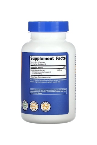 Nutricost Bacopa Monnieri 1000 Mg 120 Kapsül.usa Menşei.dmmedicine'den