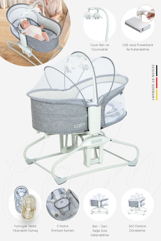 Huggy Calm All In One Sallanabilir Mini Beşik