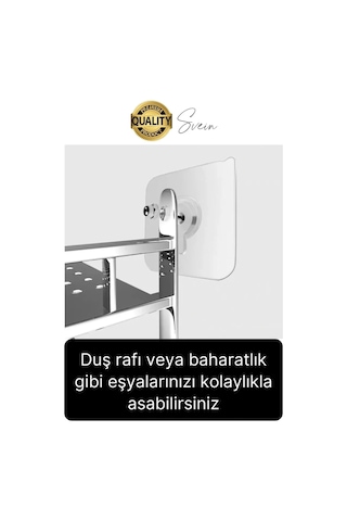6 Adet Süper Güçlü Kendinden Yapışkanlı Tutunabilen Çok Amaçlı Çerçeve Tablo Banyo Duş Mutfak Askı Çok Renkli