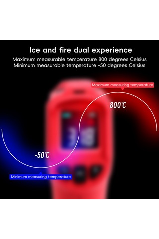 Benetech Gt313c Lcd Ekranlı Kızılötesi Termometre, Dahil Değil