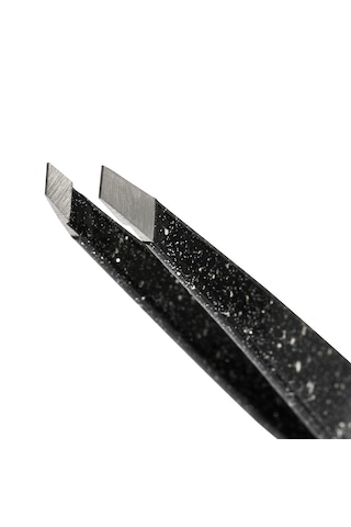Tweezerman Slant Tweezer Dusted Onyx - Işıltılı Siyah Oniks Cımbız