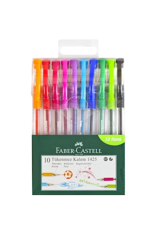 Faber-Castell 1425 Tükenmez Kalem 10'lu Poşet