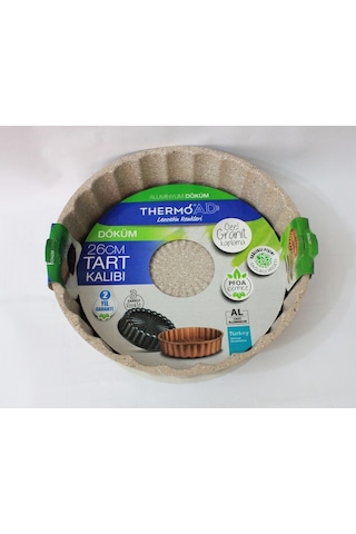 Thermoad Alüminyum Döküm Granit Turta&Tart Kek Kalıbı 26 CM Vizon