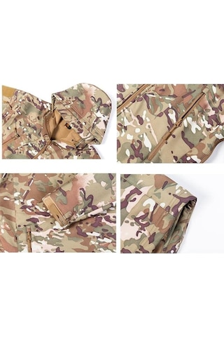 Taktik Hoody Softshell Ceket Açık Hava Spor Kamuflaj Ceket Giyim Bdu Airsoft Av Çekim Savaş Elbisesi Siyah