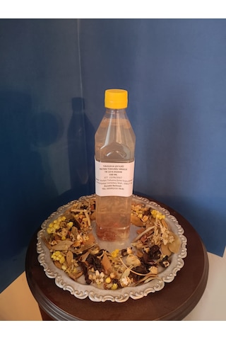 El Yapımı Doğal Fermente Filtre Edilmemiş Katkısız Keten Tohumu Sirkesi 500 Ml