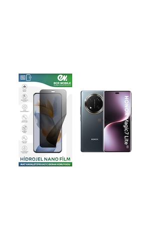 Honor Magic 7 Lite Uyumlu Hidrojel Nano Ekran Koruyucu Film Hayalet Privacy Tempered Cam Değildir