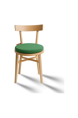 Yuvarlak Sandalye Minderi Bağcıklı Yıkanabilir Sünger Minder Su Yağ İtici Mutfak Balkon Bahçe Tabure Minderi 40 Cm Yeşil Çok Renkli