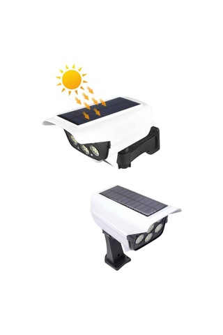 Hepsi Solar Bahçe Lambası Uzaktan Kumandalı Kamera Görünümlü Hareket Sensörlü Najmaddin Çok Renkli