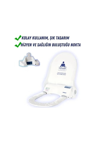 Tottolet Klozet Beyaz Kapak Sistemi Ledsörlü 12 V Beyaz