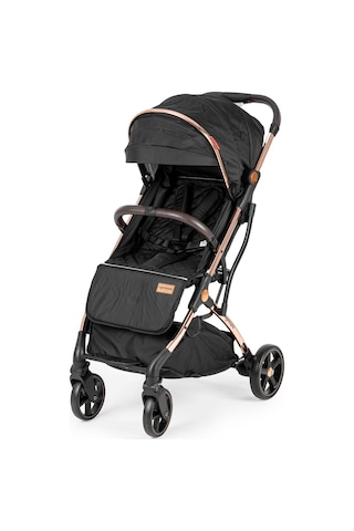 Popypapa Fusion Gold Kabin Boy Tek Elle Kolay Katlanır Pratik Bebek Arabası Siyah
