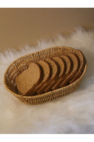 Hasır Rattan Oval Geniş Ekmek Sepeti Diğer