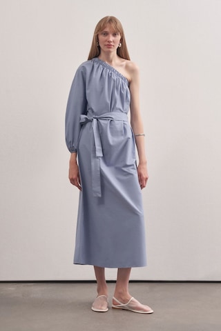 Mathilda Store Kadın Mavi Tek Kol Elbise Mavi