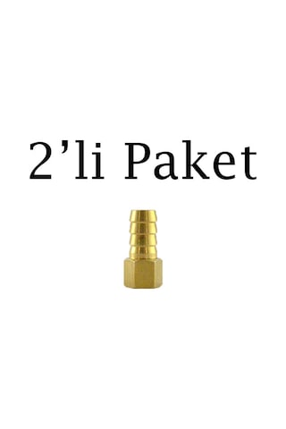 Brio Hava Hortum Dişi Rekoru 1/4 12mm 2 Adet 1/4
