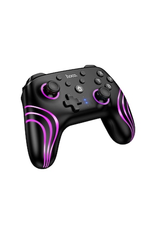 Hoco. GA2 Unicorn RGB Işıklı Çok Fonksiyonlu PC Uyumlu Kablosuz Oyun Kolu Siyah