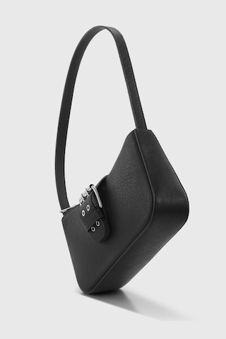 Housebags Kadın Siyah Vintage Görünüm Tokalı Omuz Çantası 268 Siyah