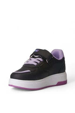 Nese Shoes Figürlü Baskılı Kız Çocuk Spor Ayakkabısı Sneaker Dar Kalıp 1 Numara Büyük Alınız Mor