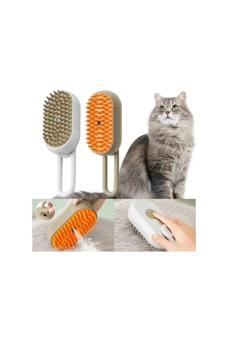 Jialan Çok Fonksiyonlu Kediler Buharlı Fırça Köpekler 3in1