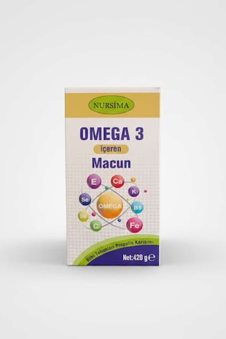 Nursima Omega 3 İçeren Bitki Tohumları & Propolis Karışımı Macun 420 G Doğal Bitkisel Karışım
