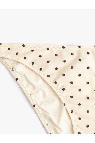 Koton Puantiye Desenli Bikini Altı Ekru Desenli 5sak00231mm Ekru Desenli