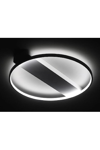 Yeniada / Plafonyer Avize / 50 Cm / 3 Renkli Işık / Antrasit Gövd Antrasit