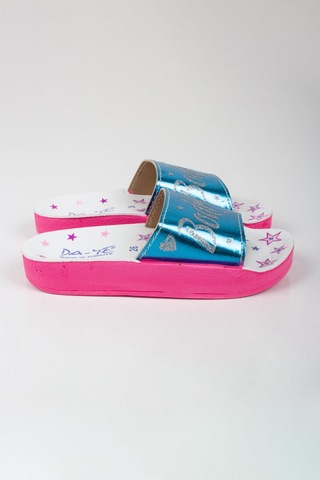 Kız Çocuk Minik Yıldız Temalı Bodrum Yazılı Terlik-5798-açık Mavi Açık Mavi