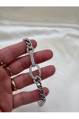 Xuping Modern Taşlı Bileklik Gümüş