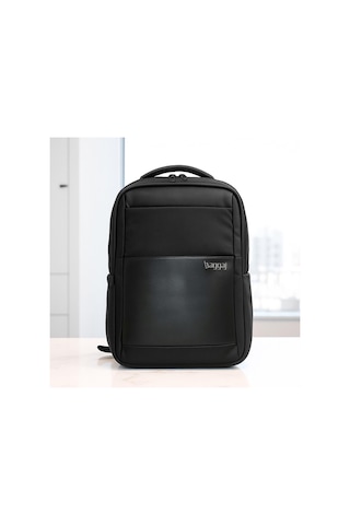 Laptop Ve Seyahat İçin İnce Tasarım Sırt Çantası Baggaj S24113 Siyah