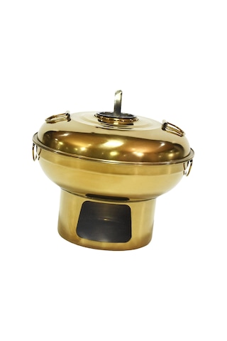 Suntek Magideal Çin Küçük Güveç Paslanmaz Çelik Restoran Sarı-20cm