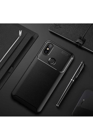 Xiaomi Mi 8 Kılıf Zore Negro Silikon Kapak Siyah