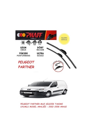 Peugeot Partner Ön Muz Silecek Takımı 2007 Model Araca Özel Aparat