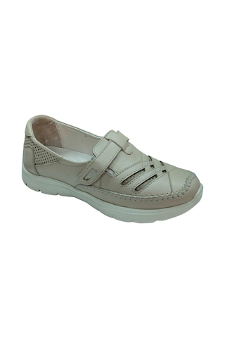 Malawi 200k. Kadın Bej 36-40 Deri Comfort Ayakkabı Bej