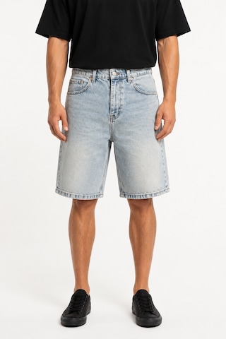 Respire Erkek Washed Jean Şort Açık Mavi