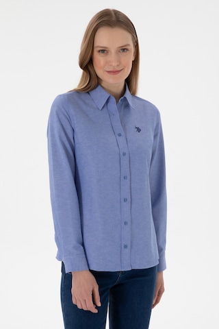 U.s. Polo Assn. Kadın Saks Gömlek Basic 50307726-vr045 Sax Saks Mavisi