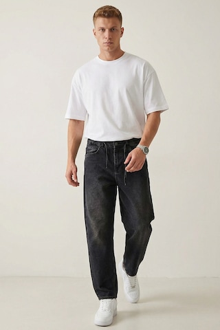 Bigdart Erkek Rahat Kesim Baggy Jean Pantolon 30075 - Siyah