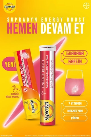 Supradyn Energy Boost 4 x 15 Efervesan Tablet